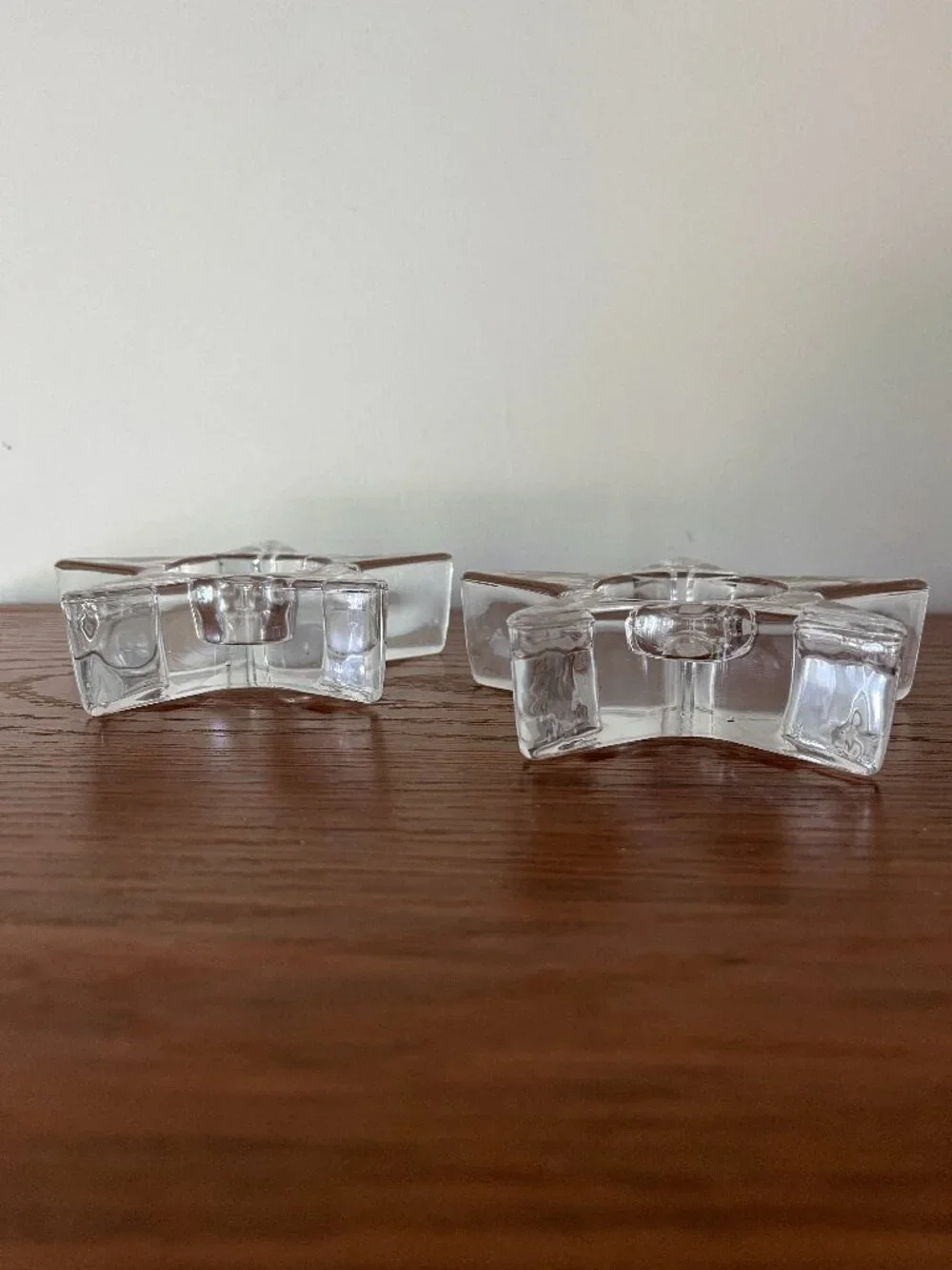 Crate & Barrel Star Shaped Candle Holders - Set of 2